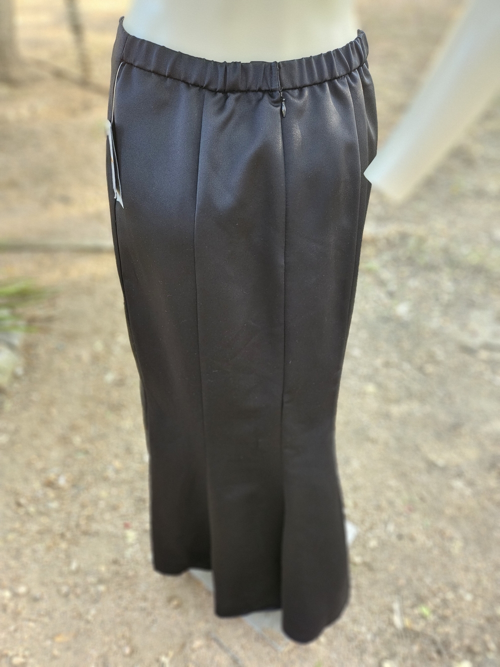 New W Tag Alex Evenings Black Maxi Skirt - Sleek Evening Silhouette Edge S - Picture 4 of 11